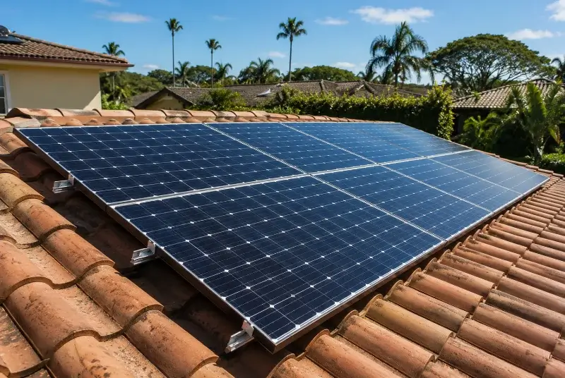 Installation de panneaux solaires à Rosis